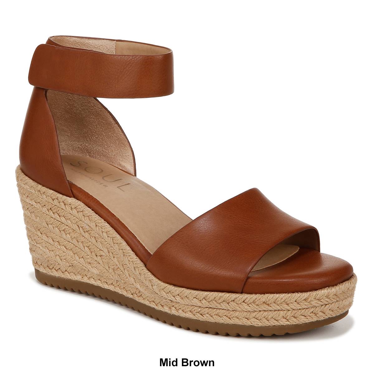 Womens SOUL Naturalizer Oakley Espadrille Wedge Sandals