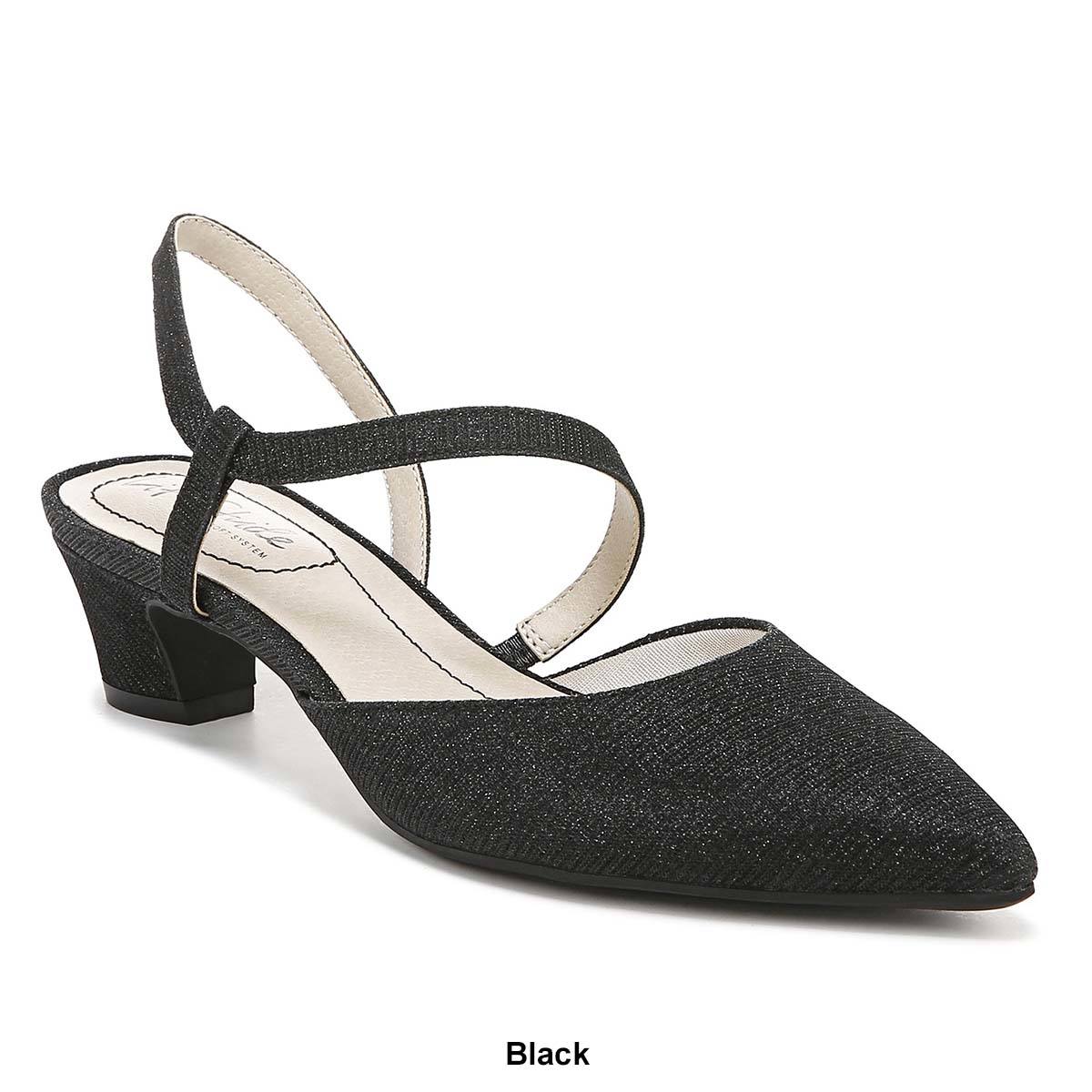 Womens LifeStride Minimalist Fabric Slingback Pumps