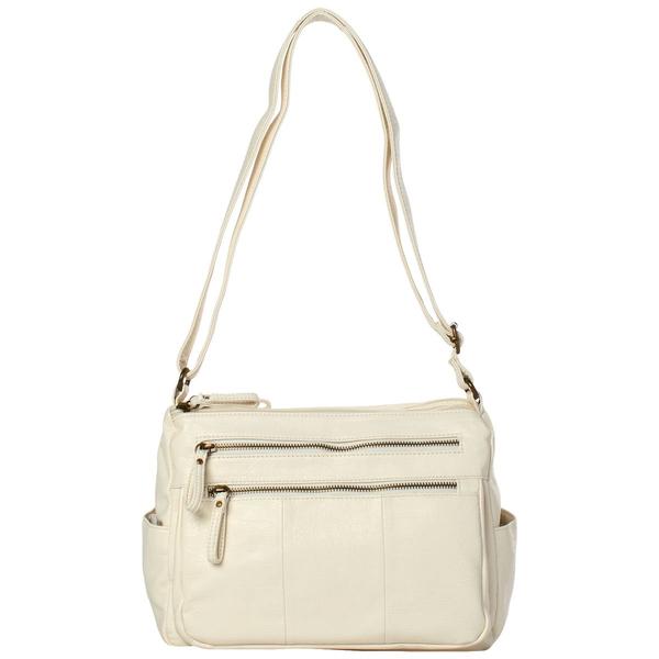 Bueno Waxy Croc Double Top Zip Hobo alternate view