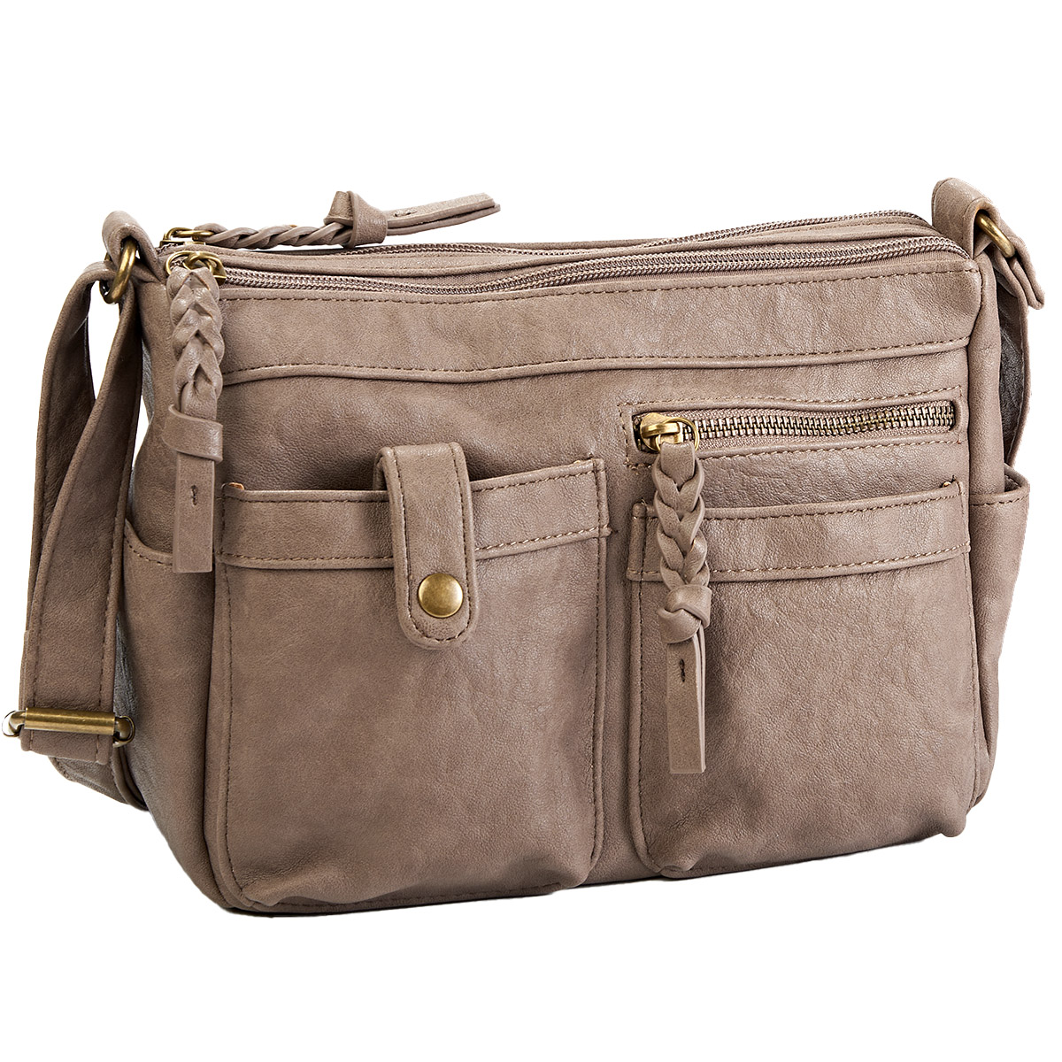 Bueno New Oiled Vintage Organizer Crossbody