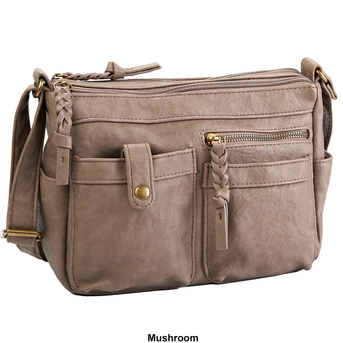 Bueno New Oiled Vintage Organizer Crossbody