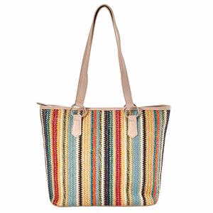 Bueno Solid Ribbon Straw Tote alternate view