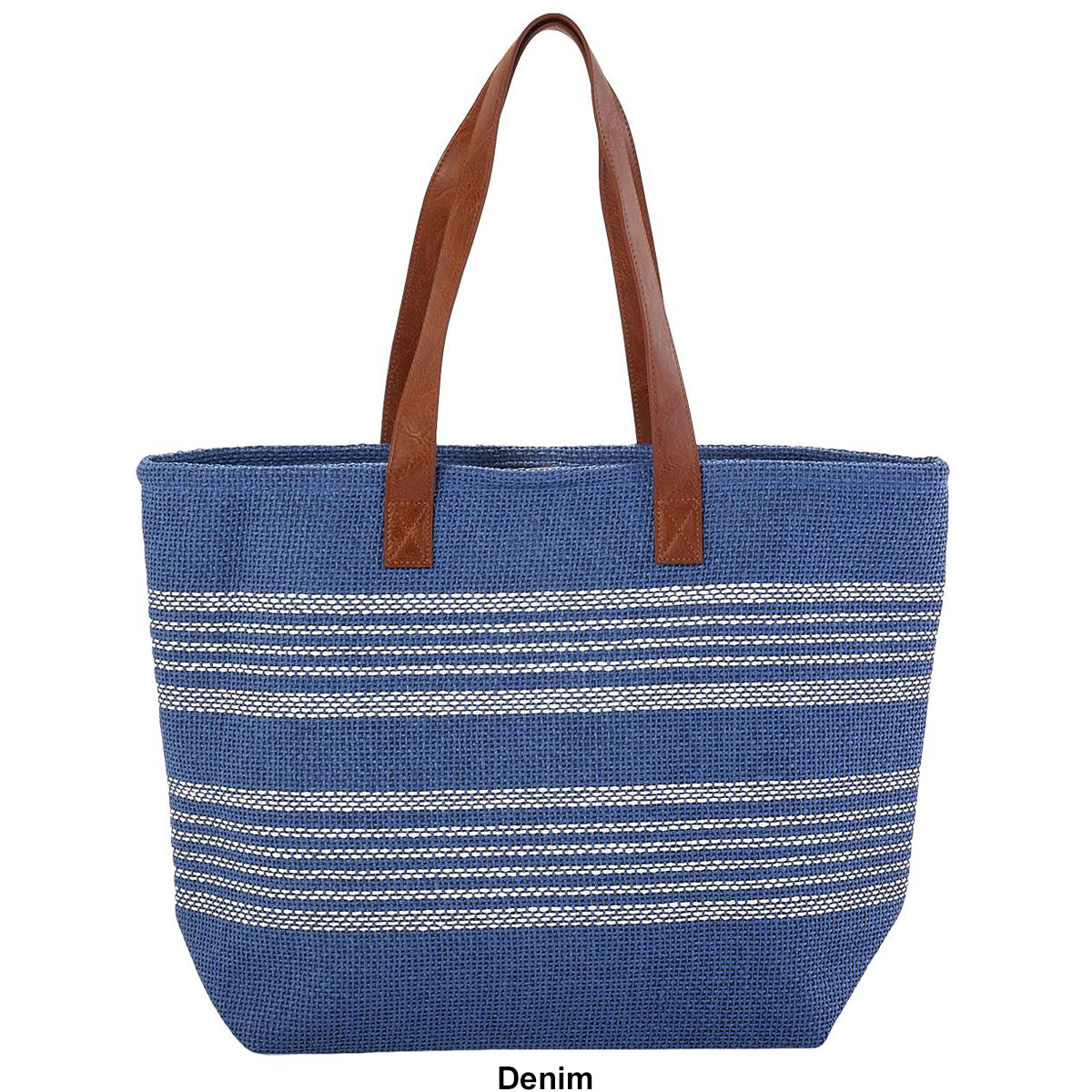 Bueno Stripe Straw Beach Tote