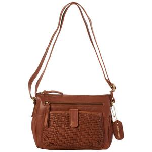 Great American Leatherworks Antique Calf Lacing Weave Crossbody