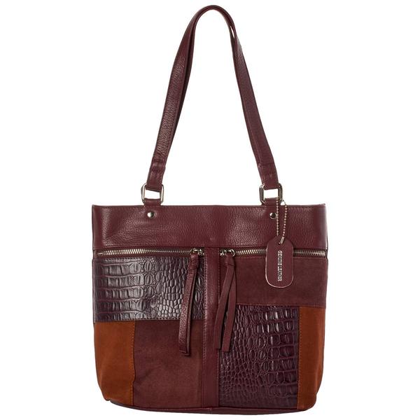 Great American Leatherworks Paneled Collage Tote