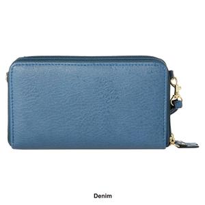Womens Bueno Buckle Flap Elephant Pebble Solid Wallet on a String alternate view