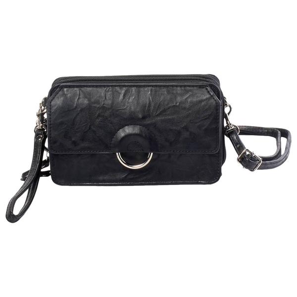Womens Bueno Double Zip Ring Crossbody Wallet