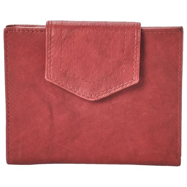 Womens Great American Leatherworks Tab French Solid Purse Wallet