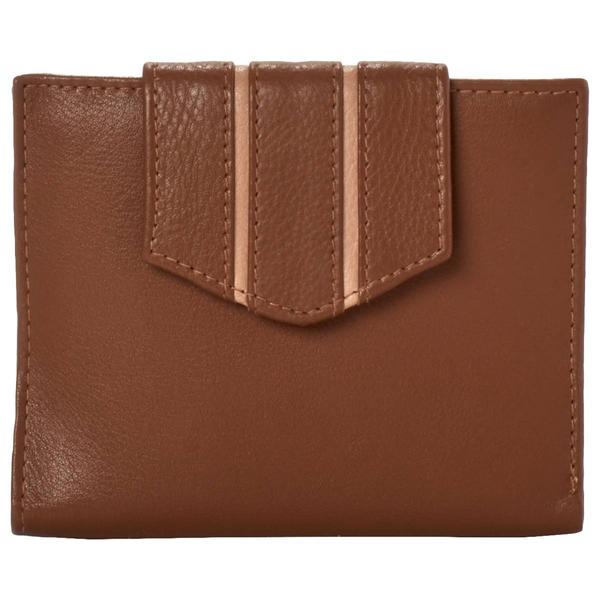Womens Great American Leatherworks Solid Tab French Purse Wallet