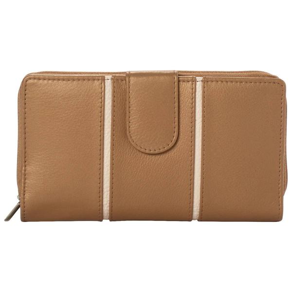 Womens Great American Leatherworks Tab Zip Clutch alternate view