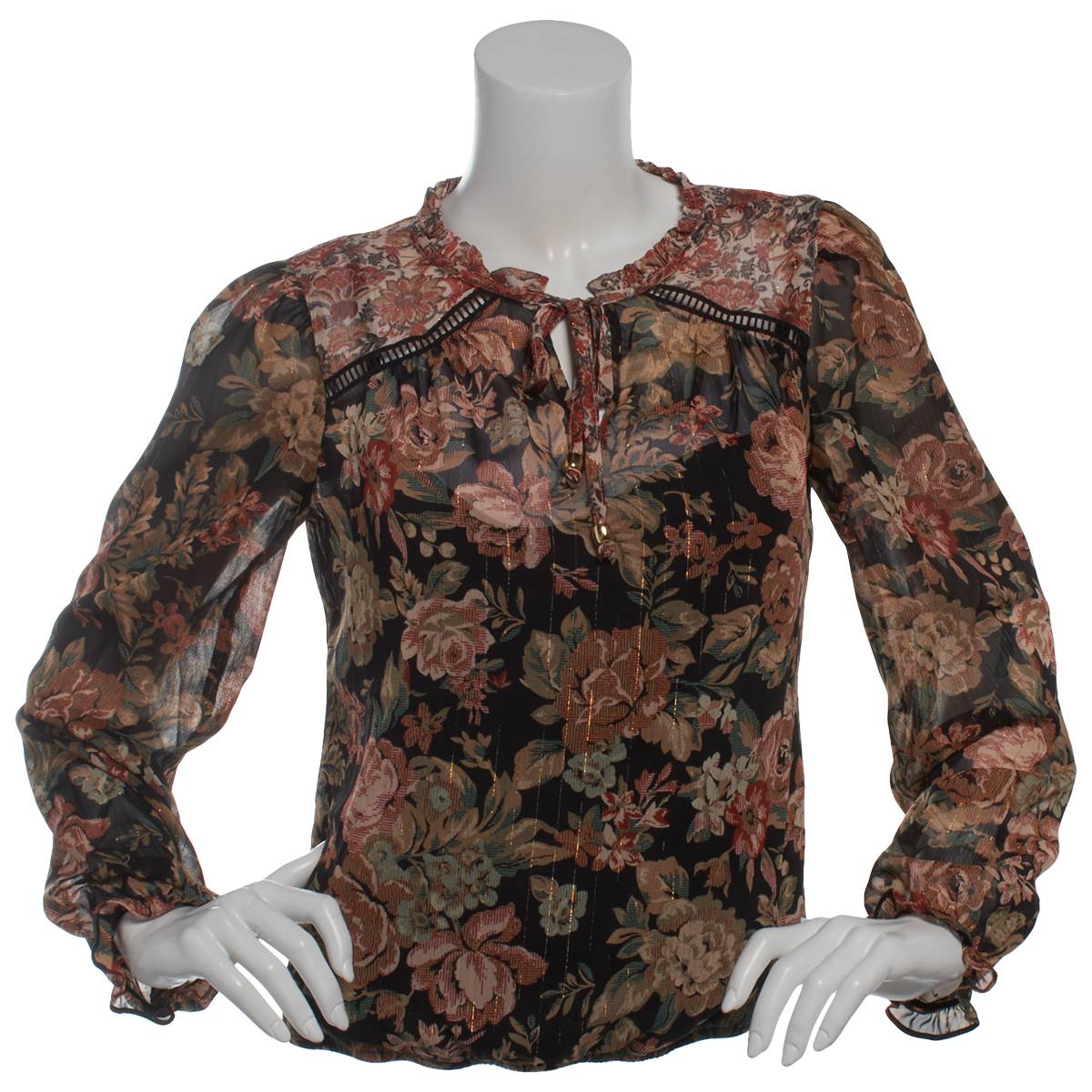 Juniors A. Byer Larsen Sheer Blouse