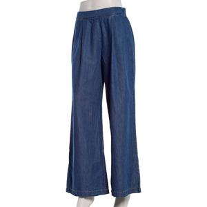 Juniors A. Byer Denim Pleated Wide Leg Pants