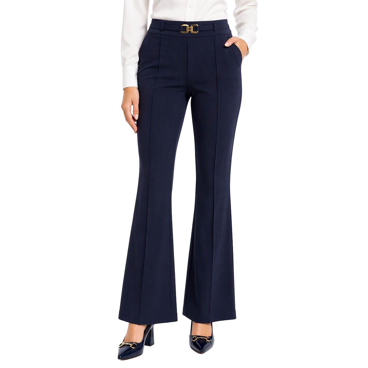 Juniors A. Byer Scuba Buckle Front Seam Dress Pants