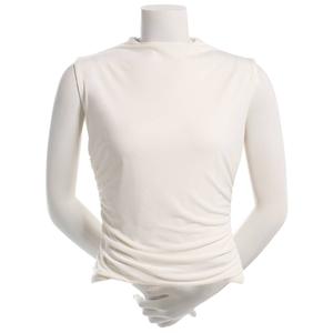 Juniors A. Byer Funnel Neck Side Ruch Tank Top