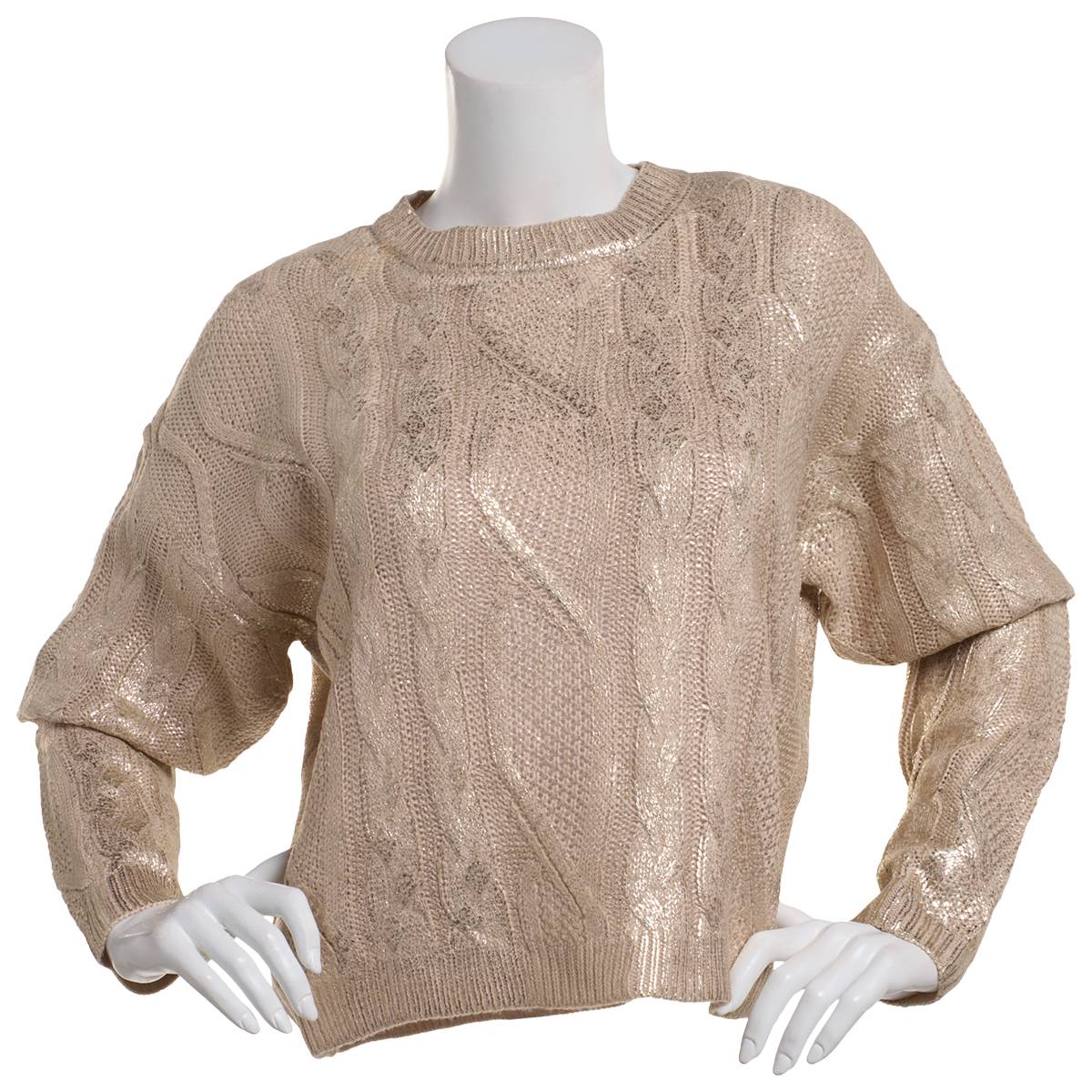 Juniors A. Byer Lucie Metallic Sweater