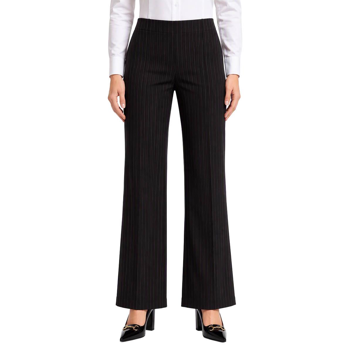 Juniors A. Byer Pinstripe Wide Leg Pull-On Dress Pants