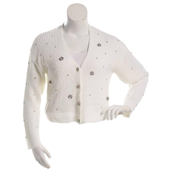 Juniors A. Byer Embellished Rhinestone Cardigan
