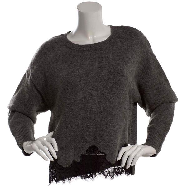 Juniors A. Byer Lace Hem Meet & Greet Sweater alternate view