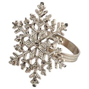 Silver Snowflake Napkin Ring