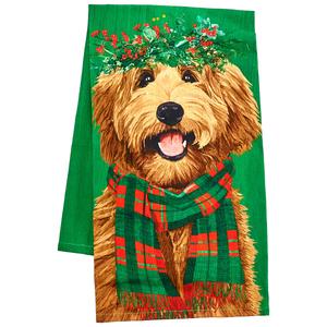 Holiday Labradoodle Kitchen Towel