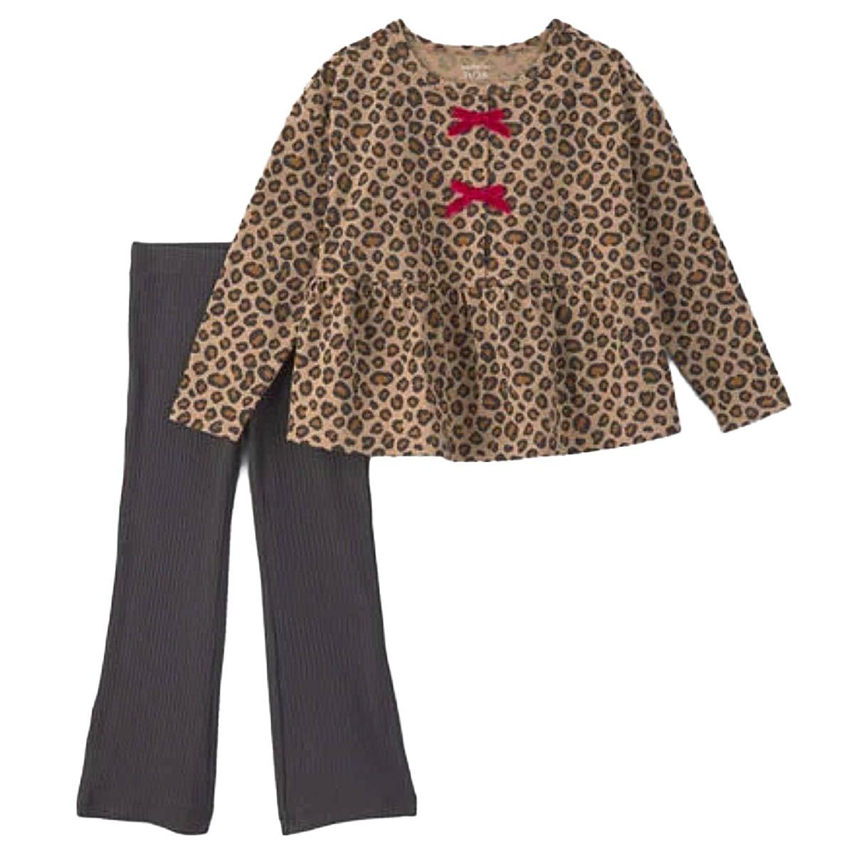 Toddler Girl Carter's(R) 2pc. Leopard Long Sleeve Top & Pants Set