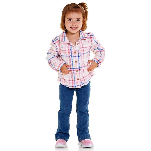 Toddler Girl Carter's(R) Plaid Button-Up & Denim Pants 2pc. Set