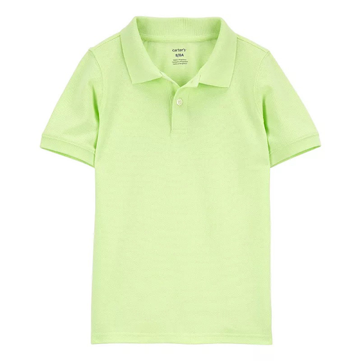 Boys (4-7) Carters(R) Short Sleeve Solid Polo - Green