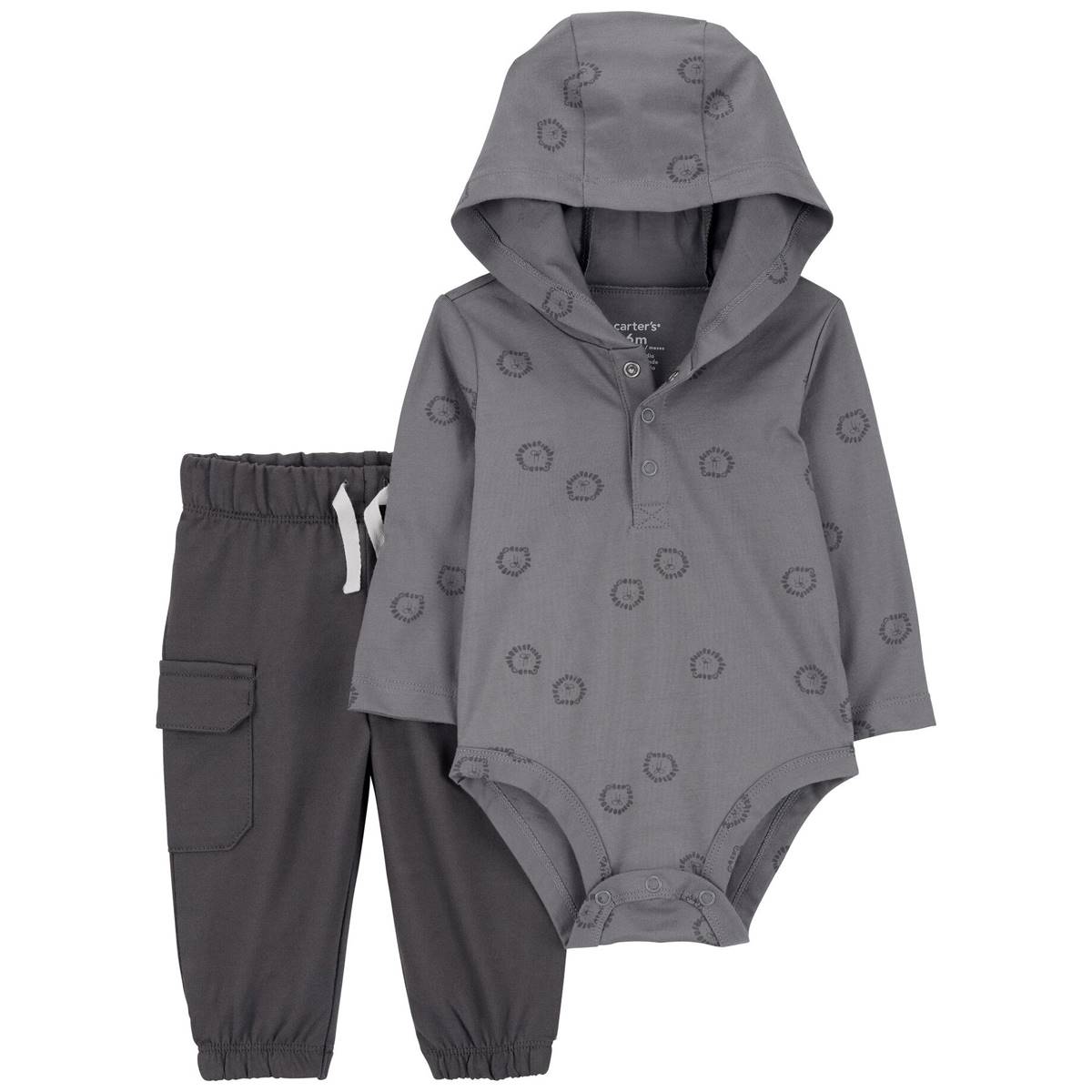 Baby Boy (NB-24M) Carters(R) Hooded Lion Bodysuit & Pants Set