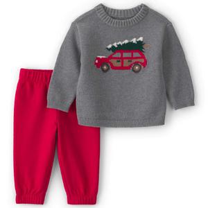 Baby Boy (6-18M) Carter's(R) Christmas Tree Car Sweater & Pants Set