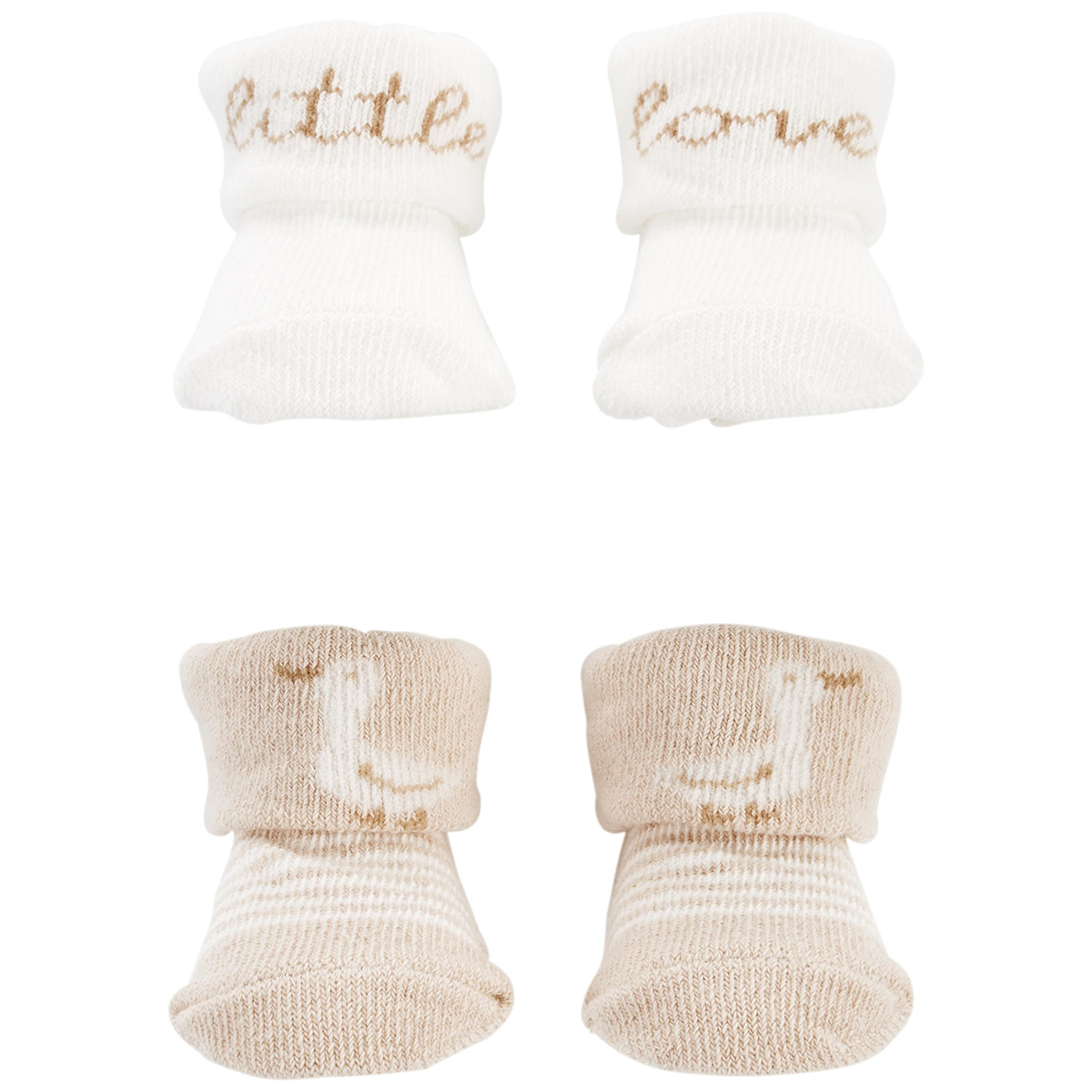 Baby Unisex (NB) Carter's(R) 2pk. Little Love Goose Booties
