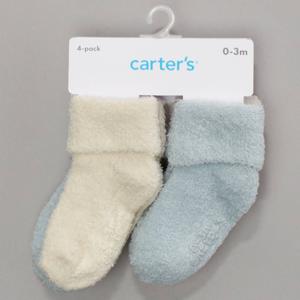 Baby Boy (NB-12M) Carter's(R) 4pk. Solid Chenille Socks