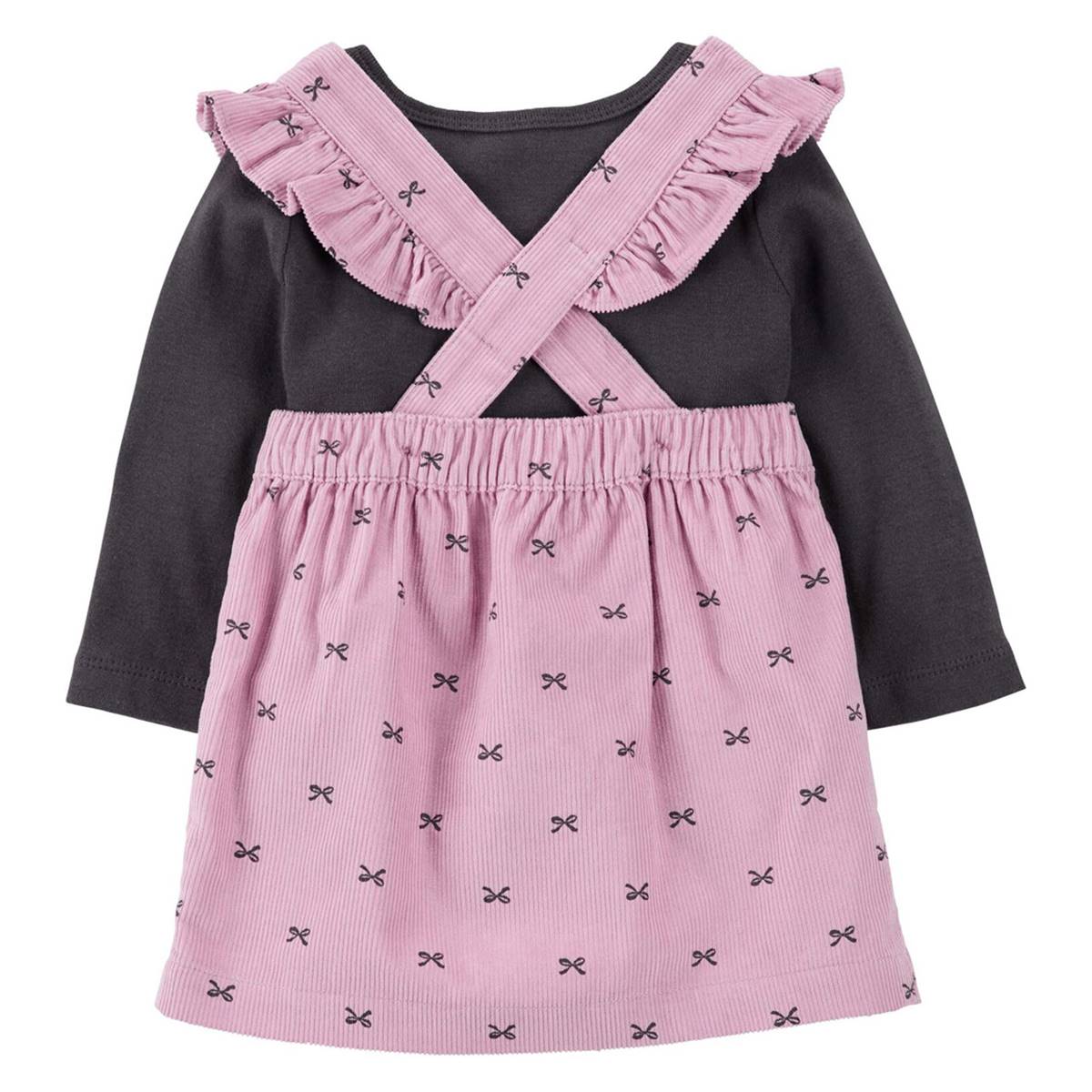 Baby Girl (3-24M) Carter's(R) 3pc. Bow Corduroy Jumper & Top Set