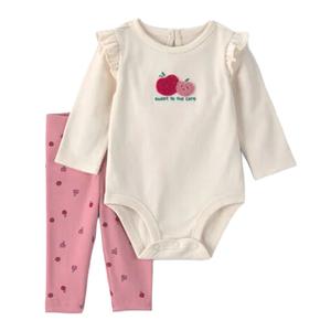 Baby Girl (3-18M) Carter's(R) Apple 2pc. Bodysuit & Pants Set