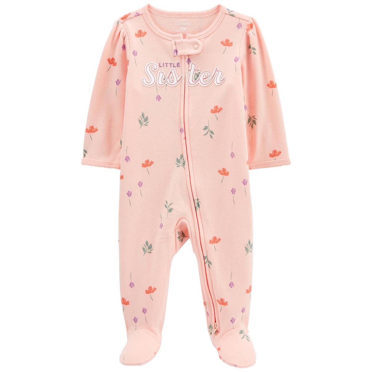 Baby Girl (NB-9M) Carter's(R) Little Sis Floral Footie Pajamas