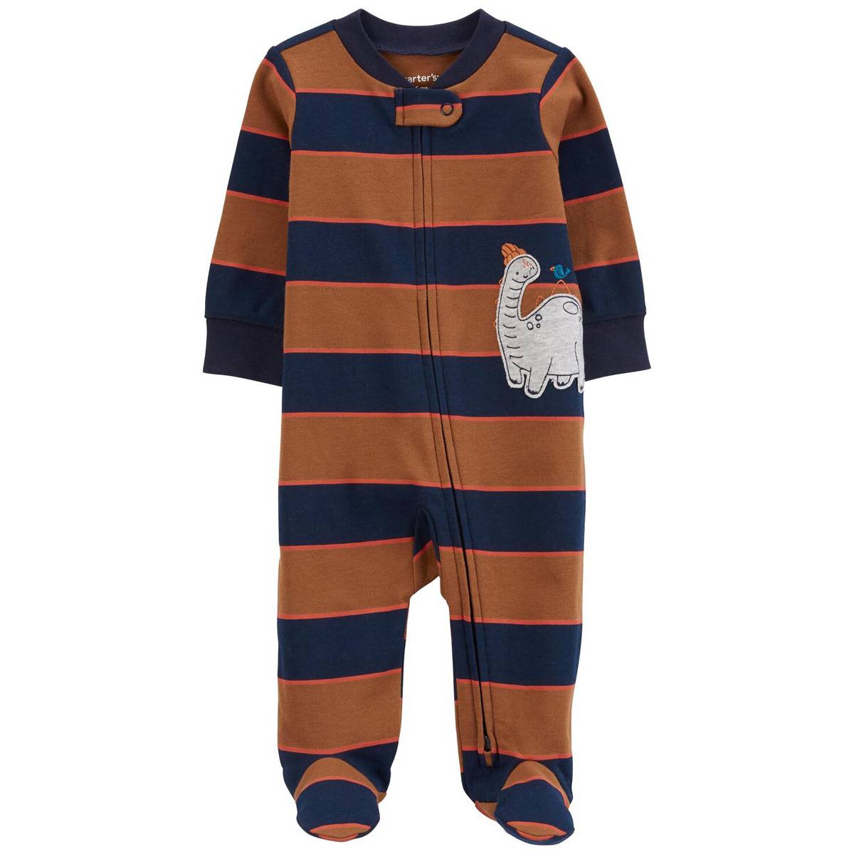 Baby Boy (NB-9M) Carters(R) Dino Buddy Stripe Footie Pajamas