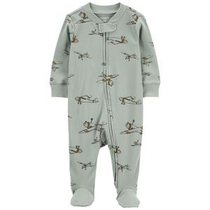 Baby Boy (NB-9M) Carters(R) Ribbed Airplane Sleep & Play alternate view