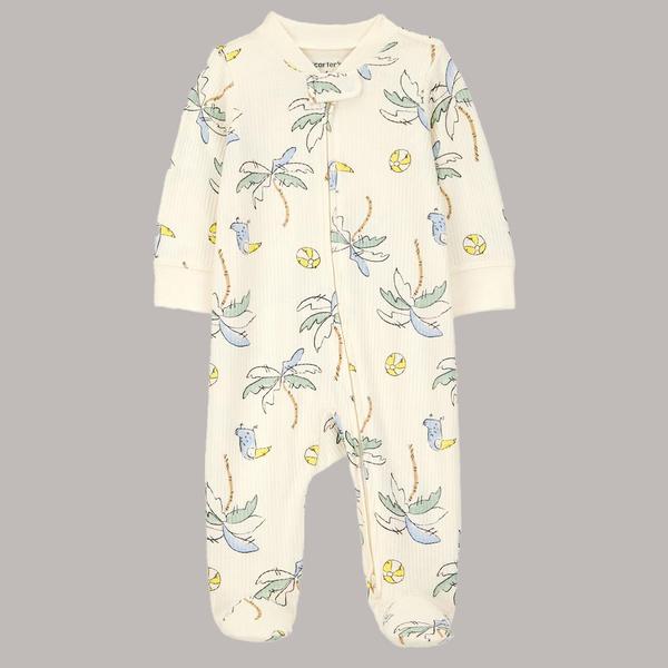 Baby Unisex (NB-9M) Carter's(R) Palm Tree Toucan Zip Sleeper