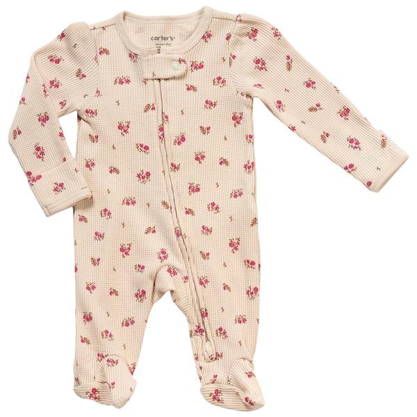 Baby Girl (NB-9M) Carters(R) Ditsy Floral Zip Waffle Sleep & Play