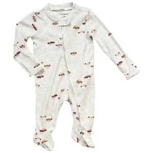 Baby Boy (NB-9M) Carters(R) Car Ribbed Zipper Footie Pajamas