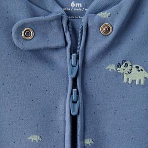Baby Boy (NB-9M) Carter's(R) Triceratops Embroidered Sleeper alternate view