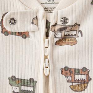 Baby Boy (NB-9M) Carter's(R) Food Truck Ribbed Zip Sleep & Play alternate view