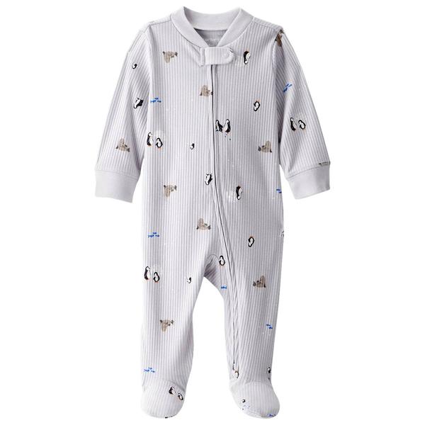 Baby Unisex (NB-9M) Carter's(R) Penguin & Seal Ribbed Zip Sleeper