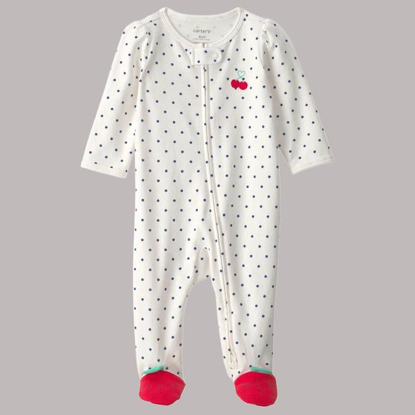 Baby Girl (NB-9M) Carter's(R) Cherry & Dot Snap Sleeper