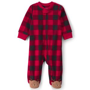 Baby Unisex (NB-9M) Carter's(R) Buffalo Check Sleep & Play Pajamas alternate view