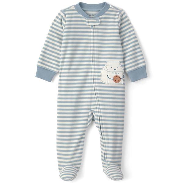 Baby Unisex (NB-9M) Carter's(R) Milk & Cookies Striped Pajamas