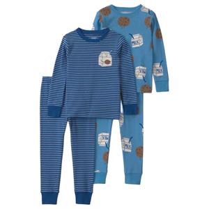 Toddler Boy Carter's(R) 4pc. Milk & Cookies Sung Fit Pajama Set alternate view