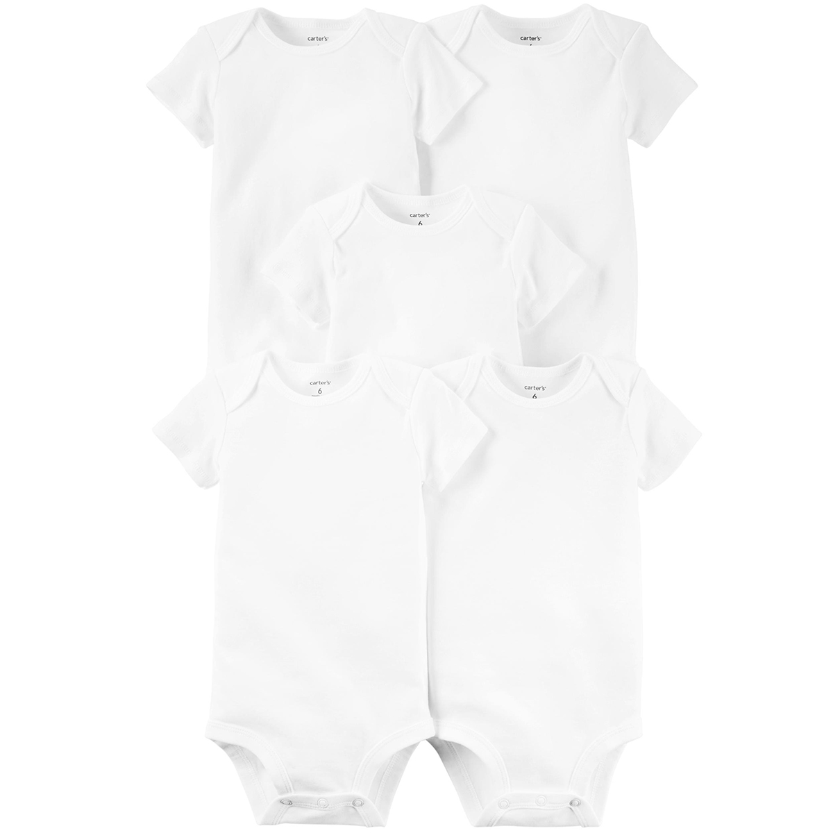 Baby Unisex (NB-24M) Carter's(R) 5pk. Short Sleeve Bodysuits