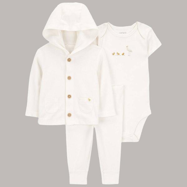 Baby Unisex (NB-12M) Carter's(R) 3pc. Fly with Me Cardigan Set