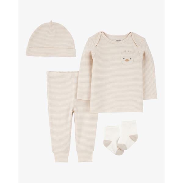 Baby Unisex (NB-12M) Carter's(R) 4pc. Duck Pocket Top & Pants Set
