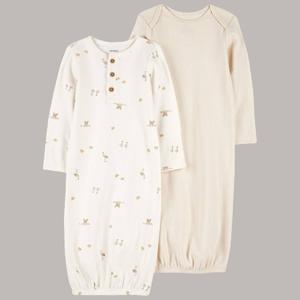 Baby Unisex (Preemie-3M) Carters(R) 2pk. Fly with Me Gowns